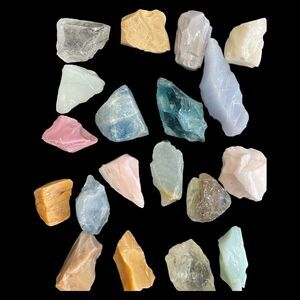 Art Glass Cullet Glowing Manganese‎ Uranium Glass Bulk Assortment 3 LBS #5GA5